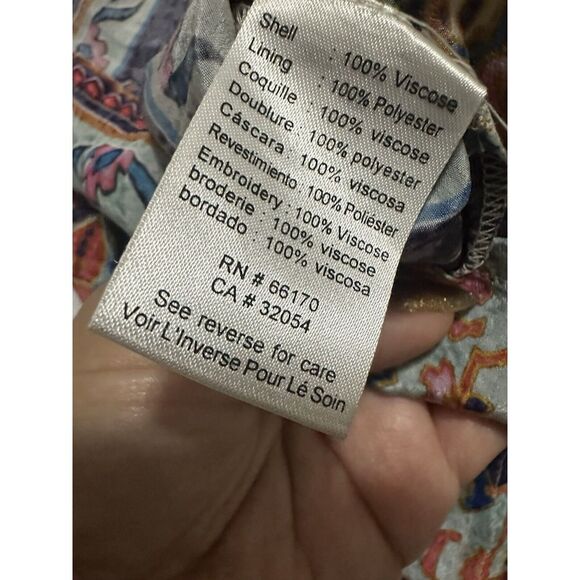 NWT Anthropologie Prudence Blouse‎ by Vineet Bahl Boho Blouse Sz M - $ 138 - Picture 10 of 10